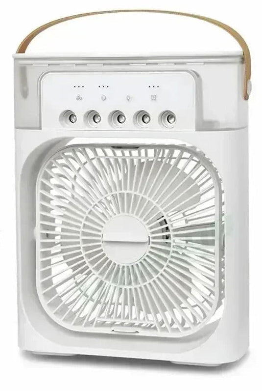 3 in 1 New Fan Air Conditioner Household Small Air Cooler LED Night Light Portable Humidifier Air Adjustment Fan Office Home Fan